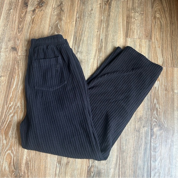 Gymshark Men’s Black Cord Pants Oversized Fit Size S - Picture 2 of 9